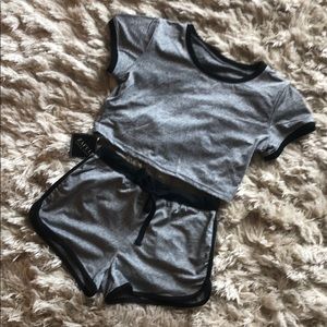 Shorts and crop top combo